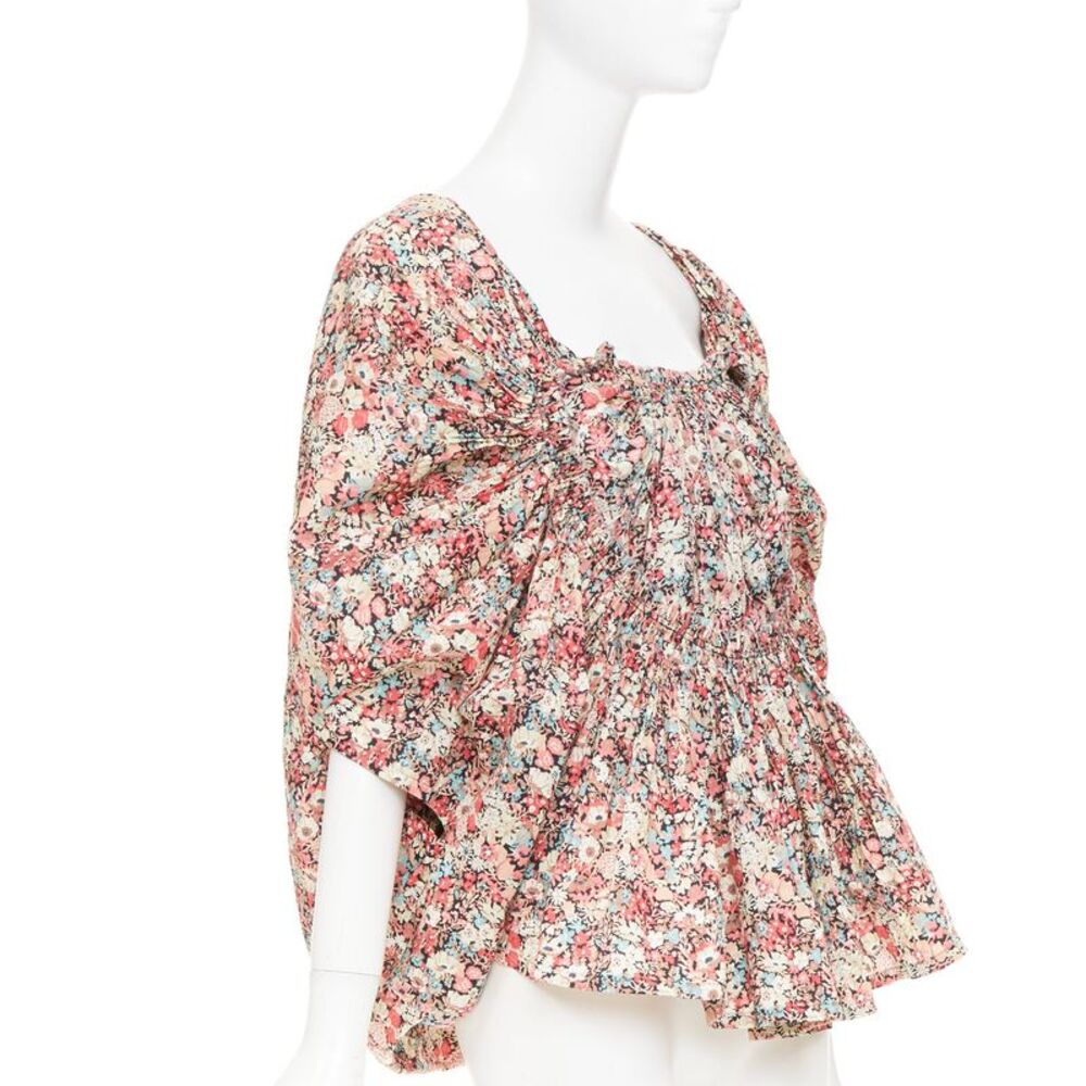 Junya Watanabe 2007 Multicolor Smocked Blouse